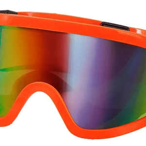 Occhiali da Sci o Snowboard Anni 80 Arancione Neon