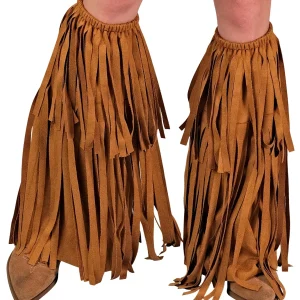 Copriscarpe Hippies Marroni con Frange