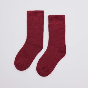 Calzini termici per bambini bordeaux