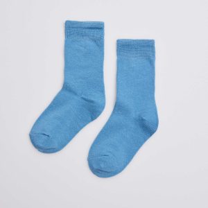 Calzini per bambini in cotone blu
