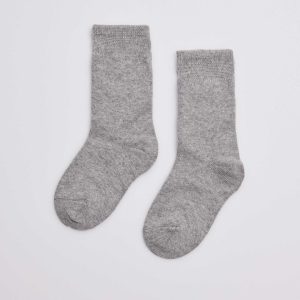 Calzini per bambini in cotone grigio