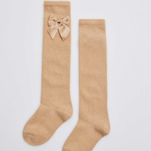 Calzini lunghi color cammello