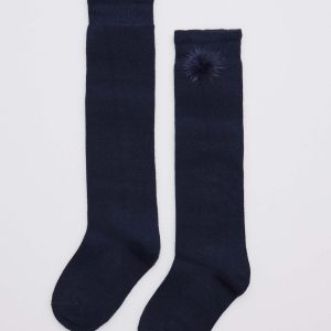 Calzini lunghi blu scuro