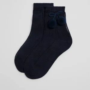 Calzini per bambini traforati blu scuro