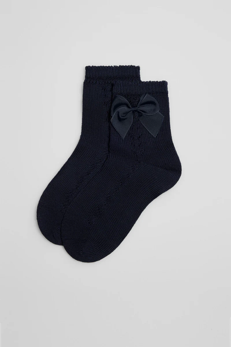 Calzini per bambini traforati blu scuro