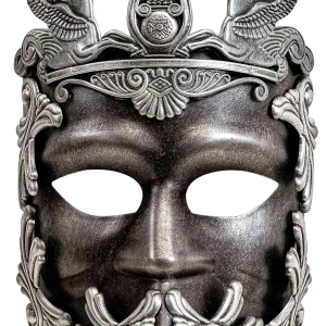 Maschera di Greco o Romano Argentata