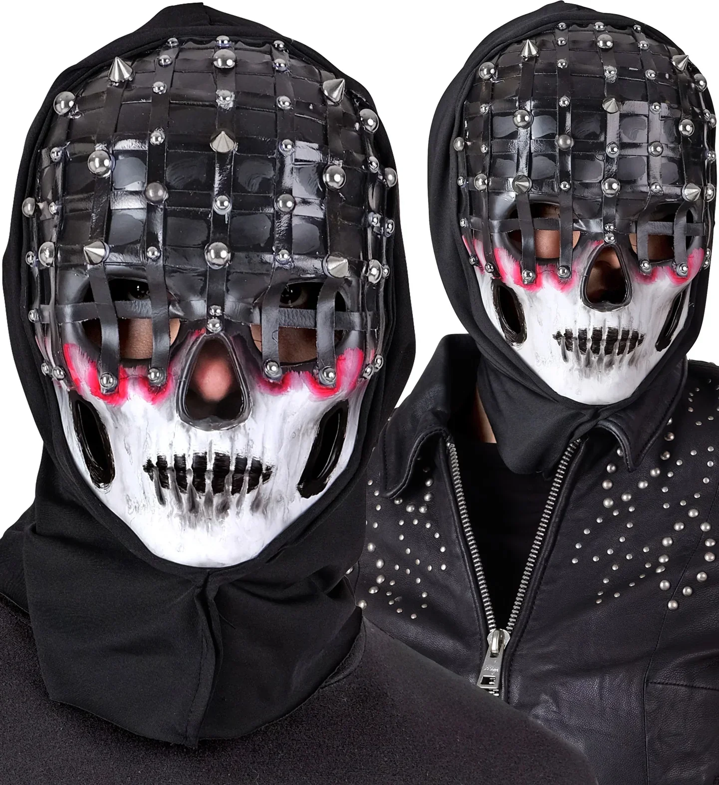 Maschera di Teschio con Cappuccio e Punte - immagine 3