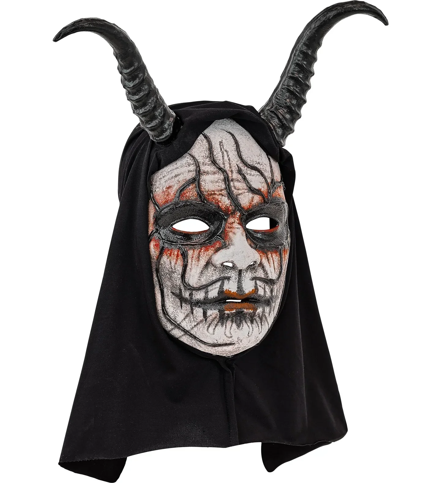 Maschera da Demone con Cappuccio e Corna - immagine 5