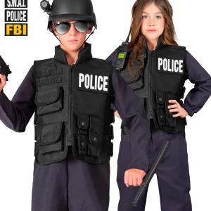 Gilet Tattico Poliziesco Bambino