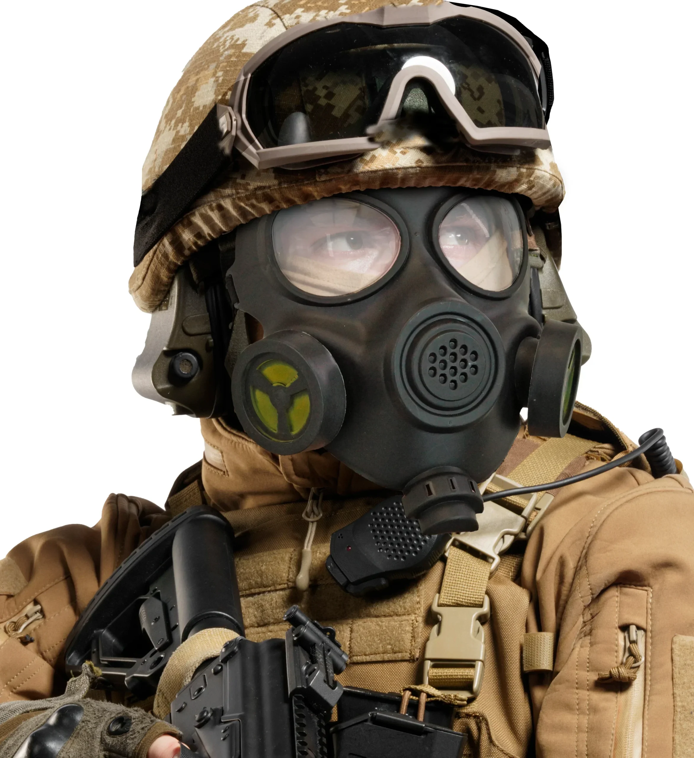 Maschera a Gas Militare o Poliziesca Rigida - immagine 3