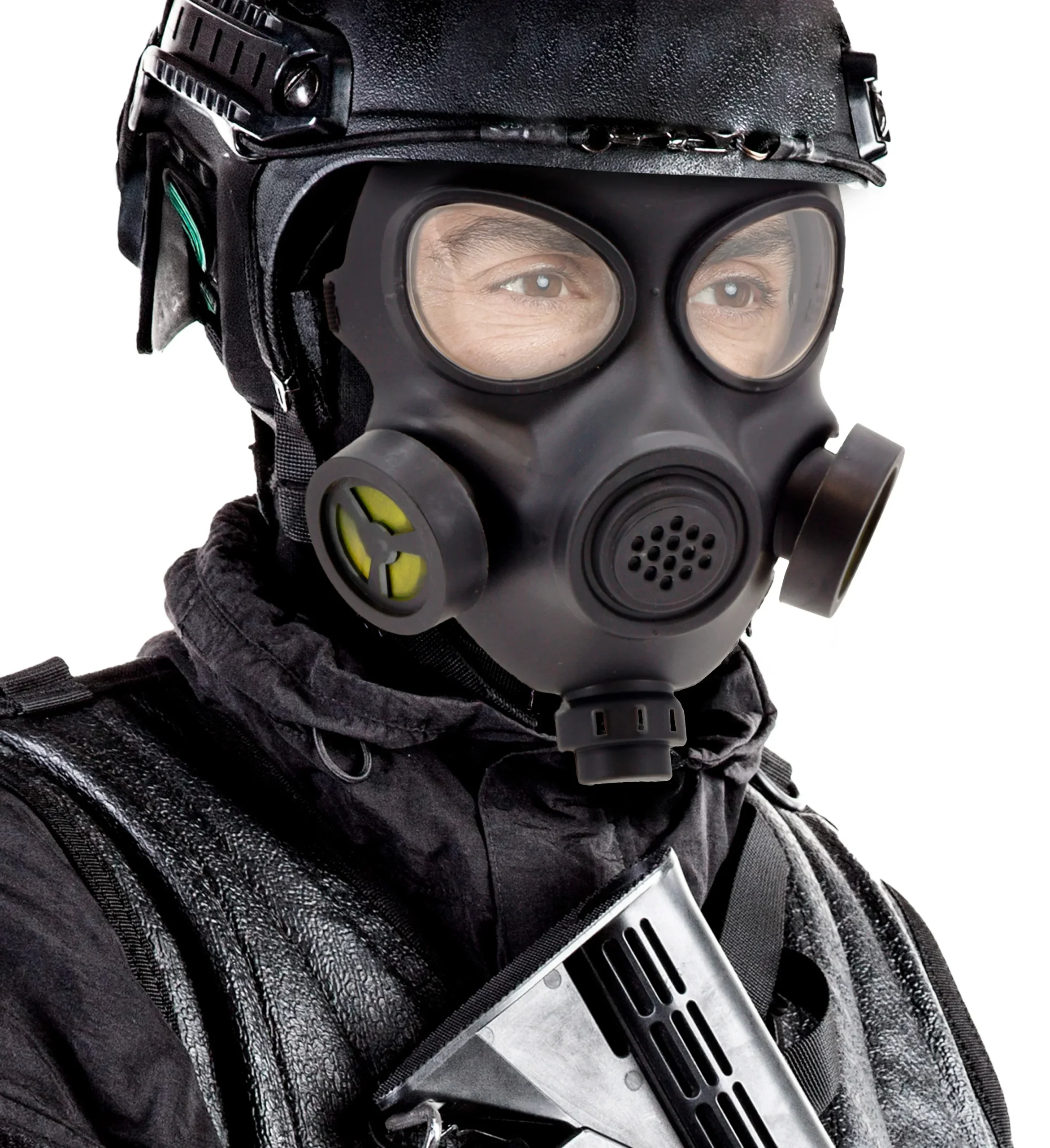 Maschera a Gas Militare o Poliziesca Rigida - immagine 4