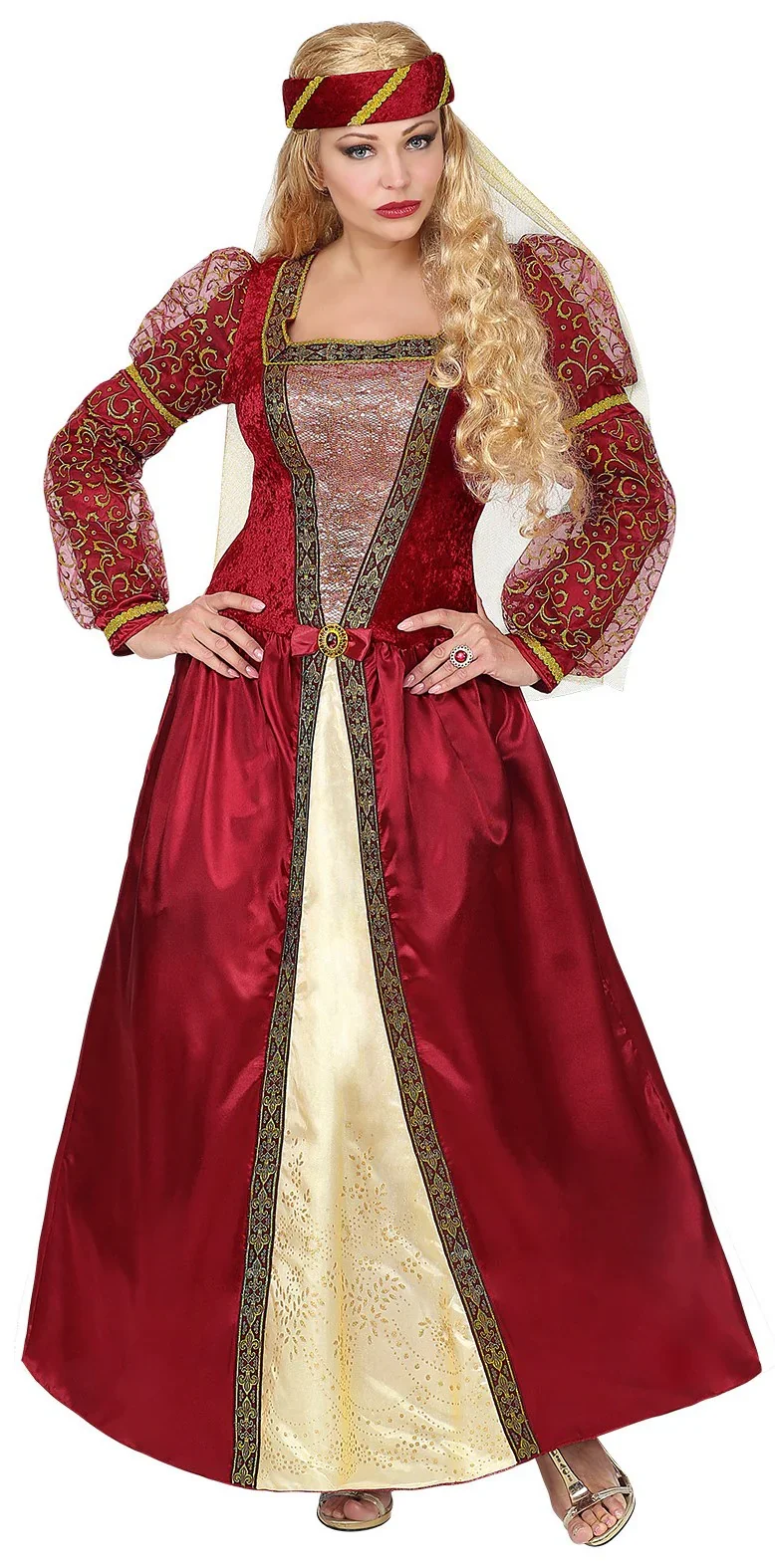 Costume da Principessa Medievale Elegante per Donna
