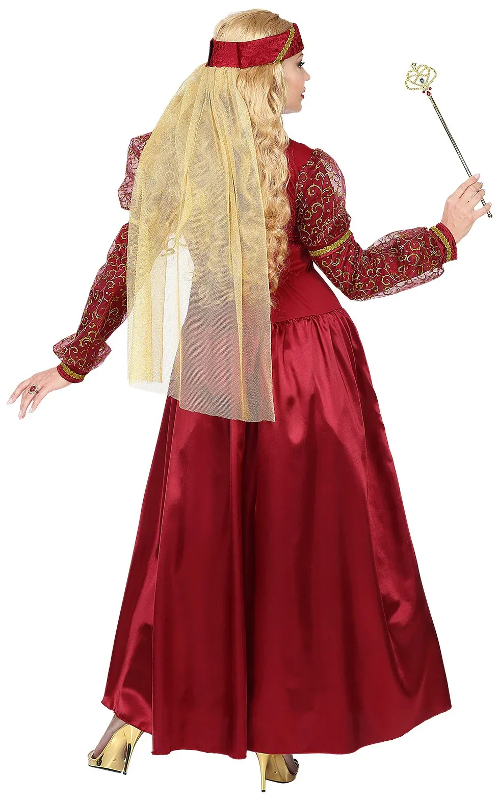 Costume da Principessa Medievale Elegante per Donna - immagine 3