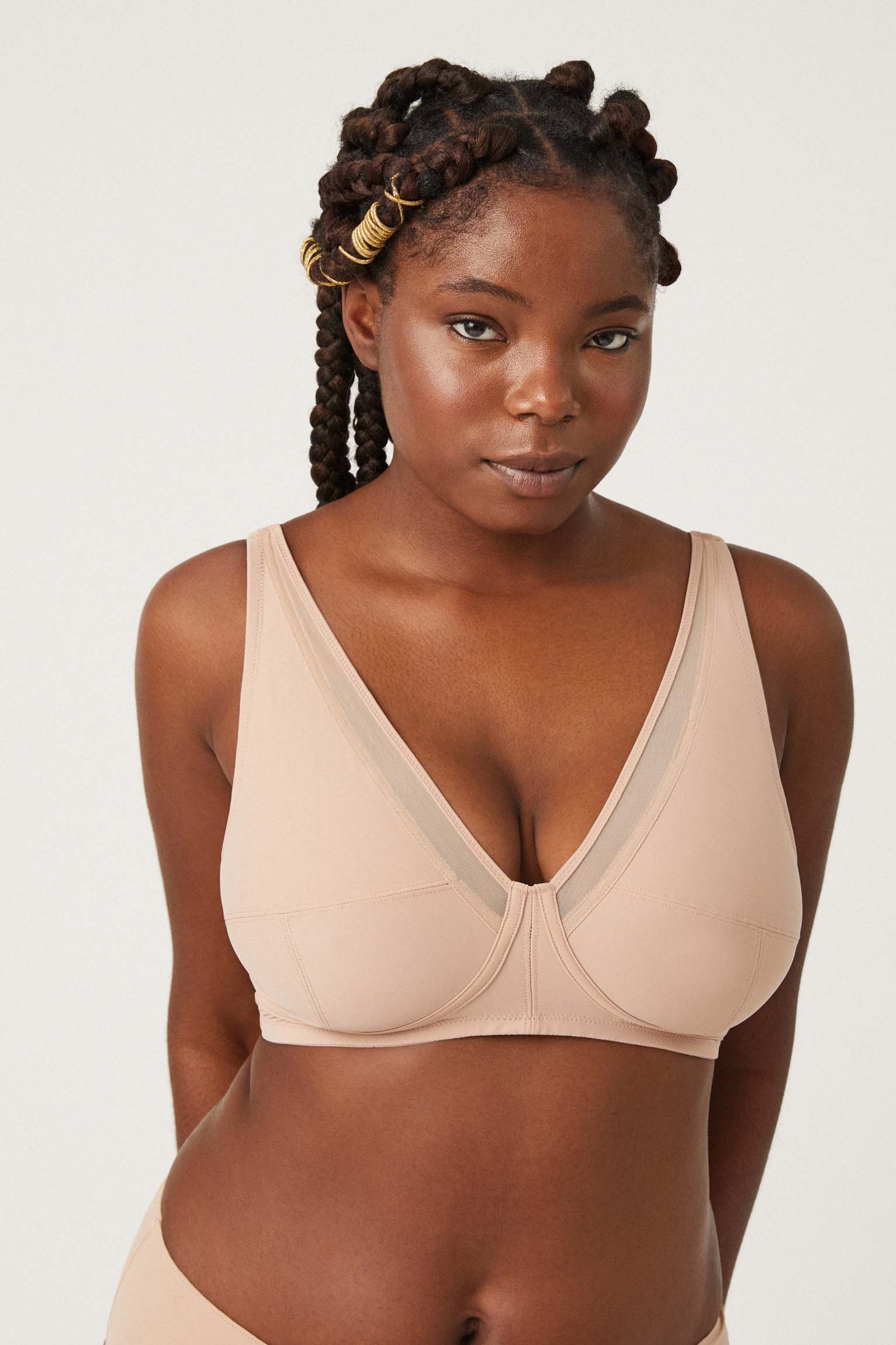 Reggiseno riduttore a triangolo color carne - immagine 2