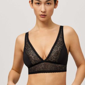 Bralette nera senza ferretto non imbottita