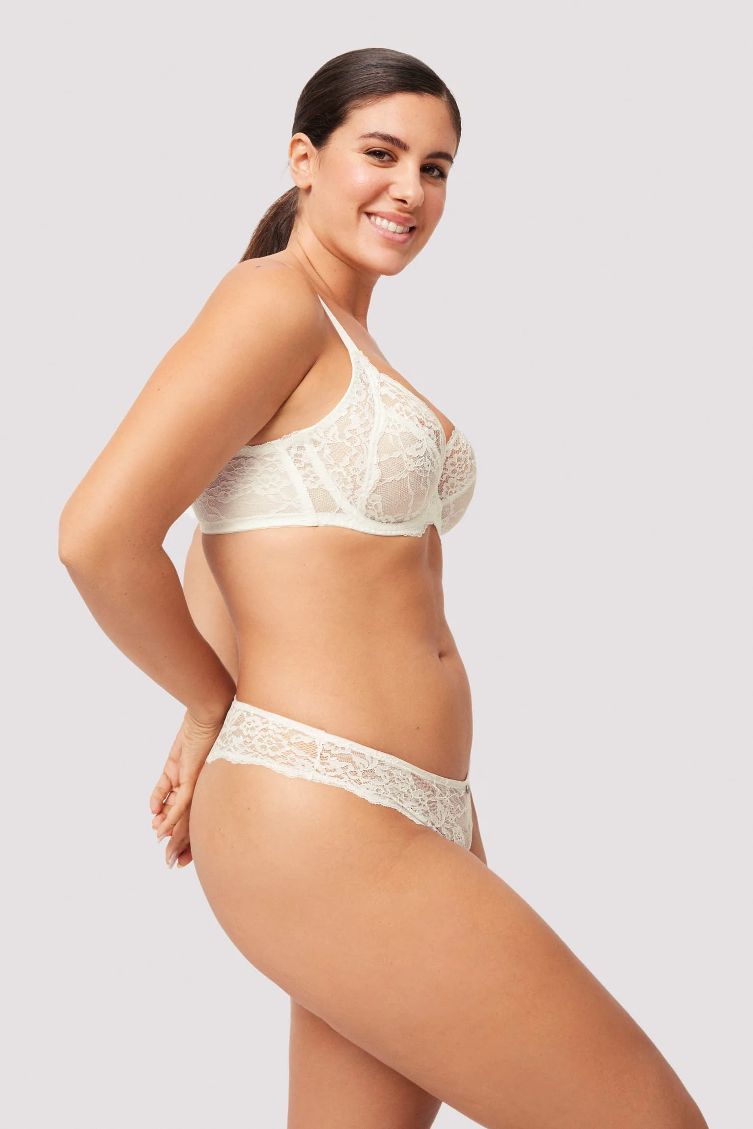 Perizoma in pizzo avorio - immagine 4