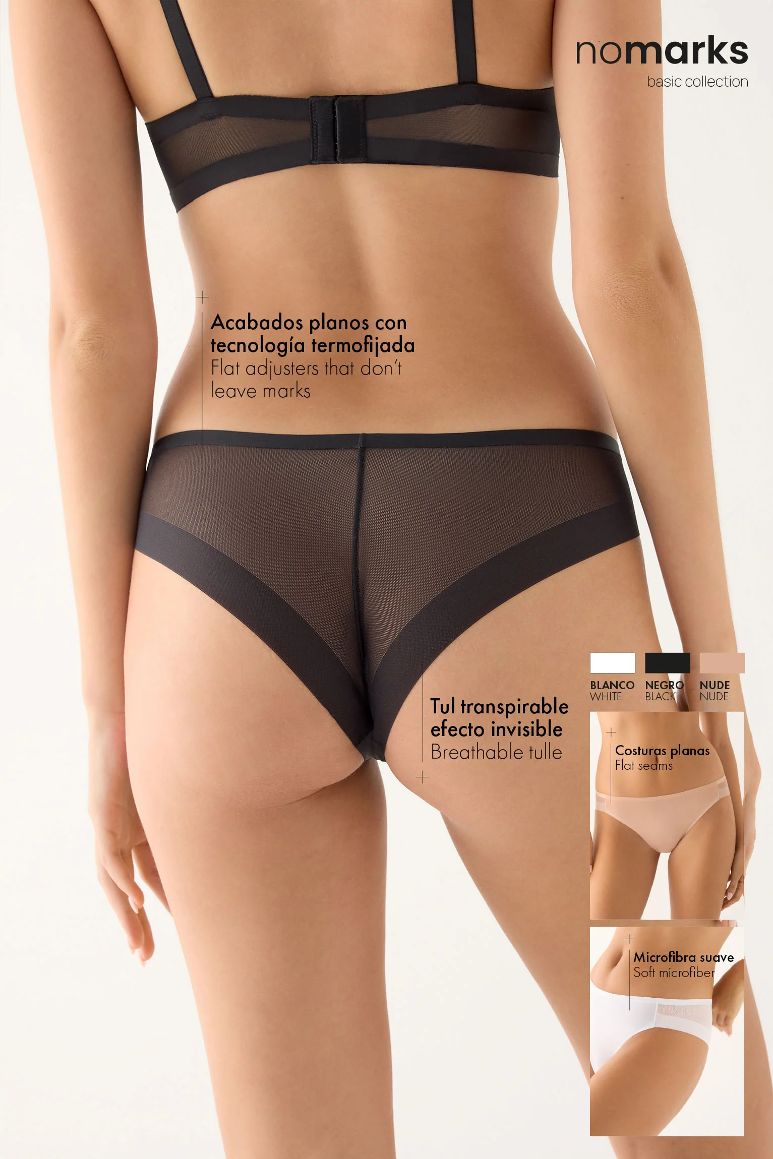 Mutandine brasiliane senza segni nere - immagine 7