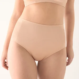 Reggiseno contenitivo color carne a vita alta