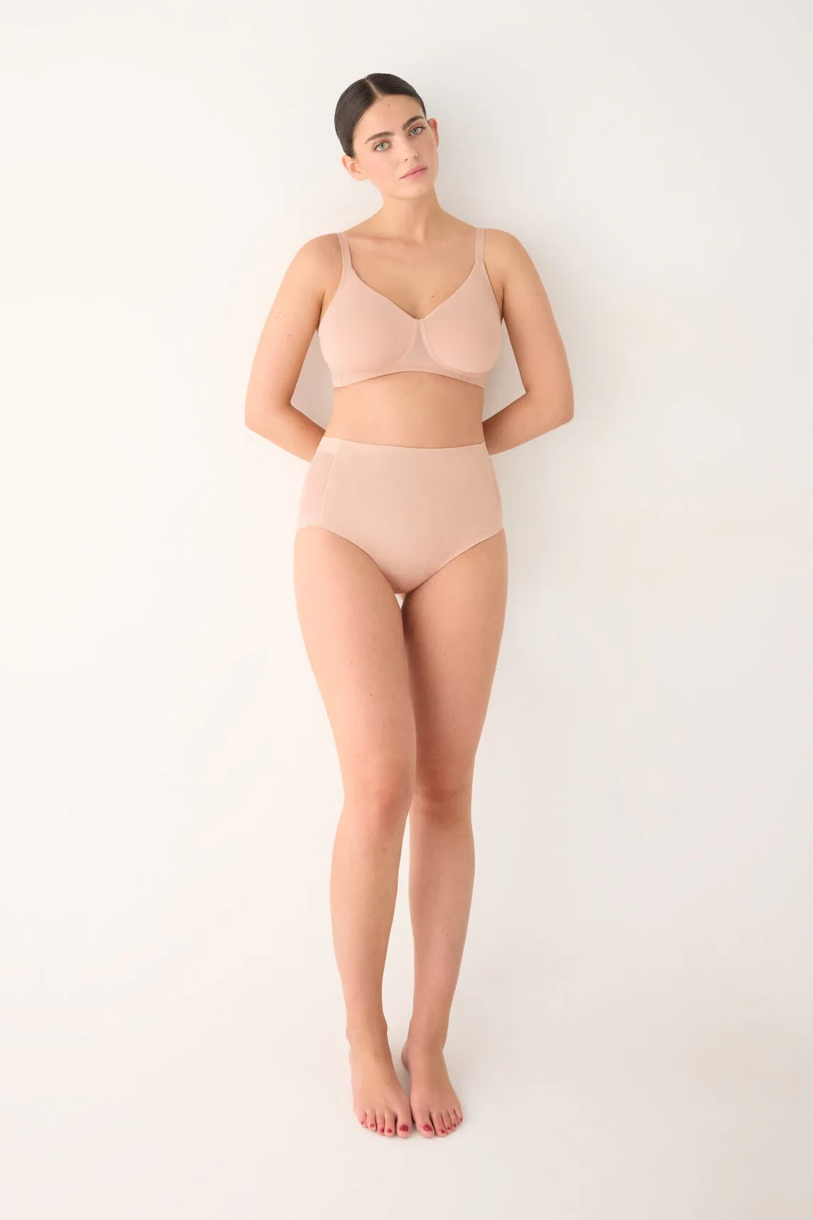 Reggiseno contenitivo color carne a vita alta - immagine 6