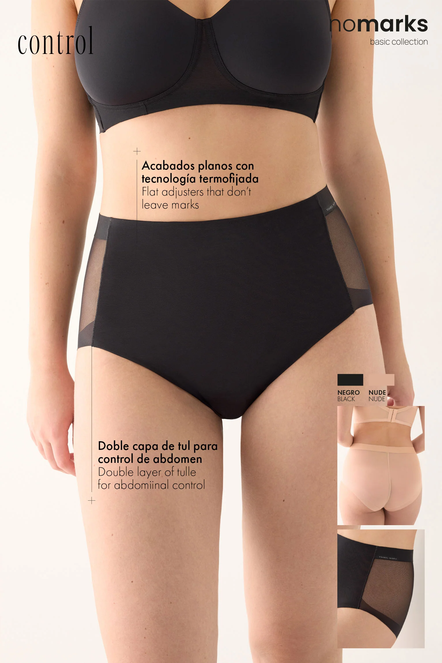 Reggiseno contenitivo color carne a vita alta - immagine 7