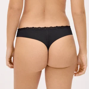 Perizoma con pizzo nero