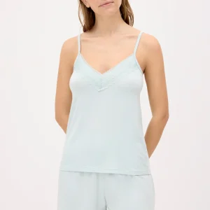 Pigiama leggero, canotta verde e pantaloncini