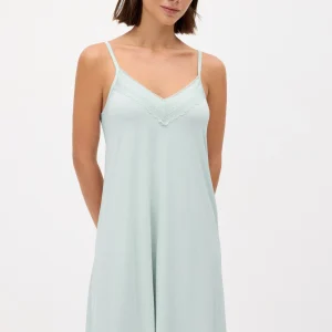 Camicia da notte leggera verde
