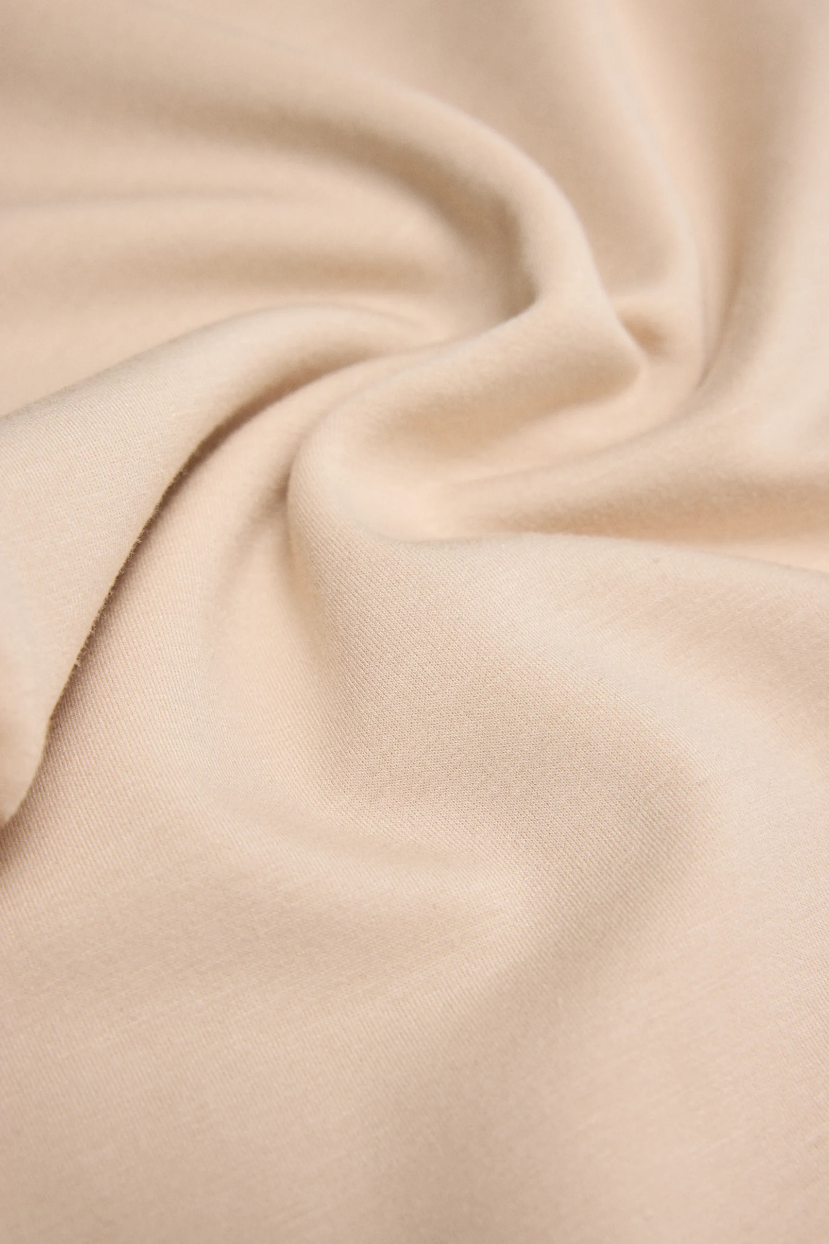 Felpa girocollo fluida color avorio - immagine 7