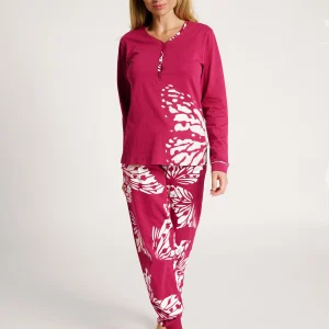 Pigiama lungo con stampa a foglie | MUYDEMI