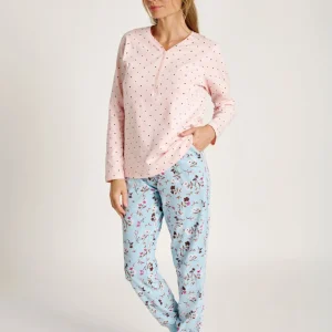 Pigiama Lake con stampa a pois e fiori | MUYDEMI