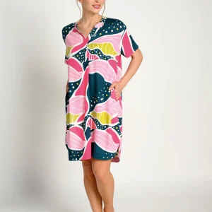 Camicia da notte stampata a maniche corte | MUYDEMI