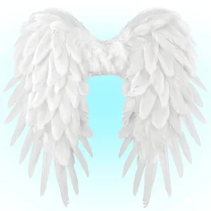 Ali d'Angelo Celestiale con Piume Bianche