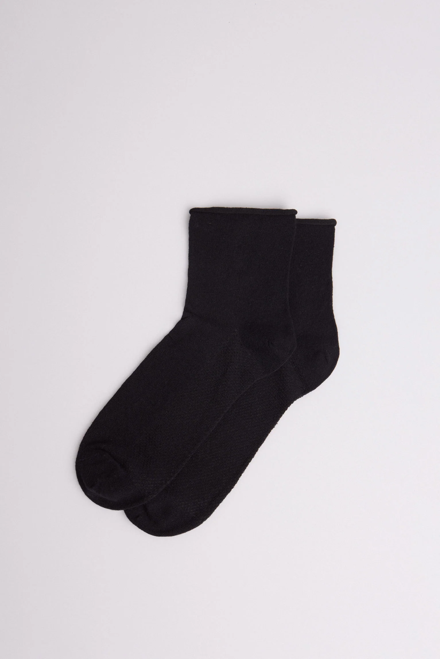 Calzini neri traspiranti senza polsini - immagine 2