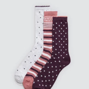 Confezione da 3 calzini stampati