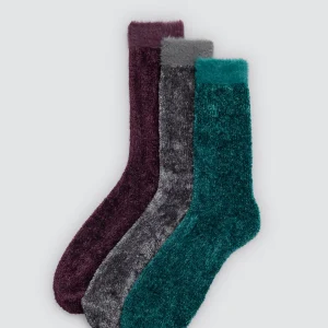 Confezione da 3 calzini vellutati