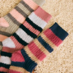 Confezione da 3 calzini da donna a righe extra morbidi