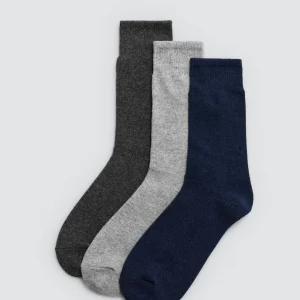 Confezione da 3 calzini di lana dai toni scuri