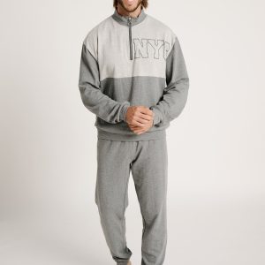 Pigiama lungo con cerniera da uomo NYC | MUYDEMI