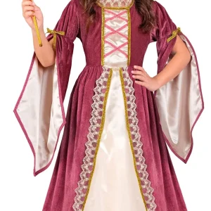 Costume da Principessa Medievale Rosa per Bambina