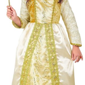 Costume da Principessa Medievale Dorato per Bambina