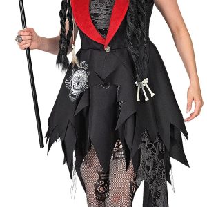 Costume da Scheletro Vudù con Cappello per Donna