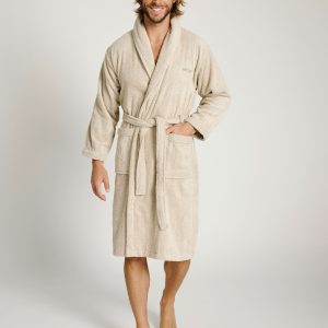 Accappatoio unisex beige | MUYDEMI