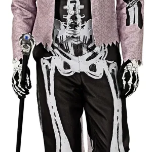 Costume da Scheletro Elegante con Frac per Uomo