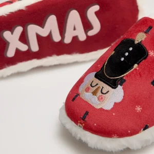 Pantofole natalizie da donna a forma di Schiaccianoci