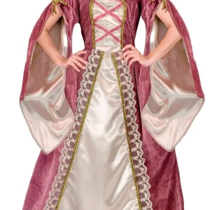 Costume da Principessa Medievale Rosa per Donna