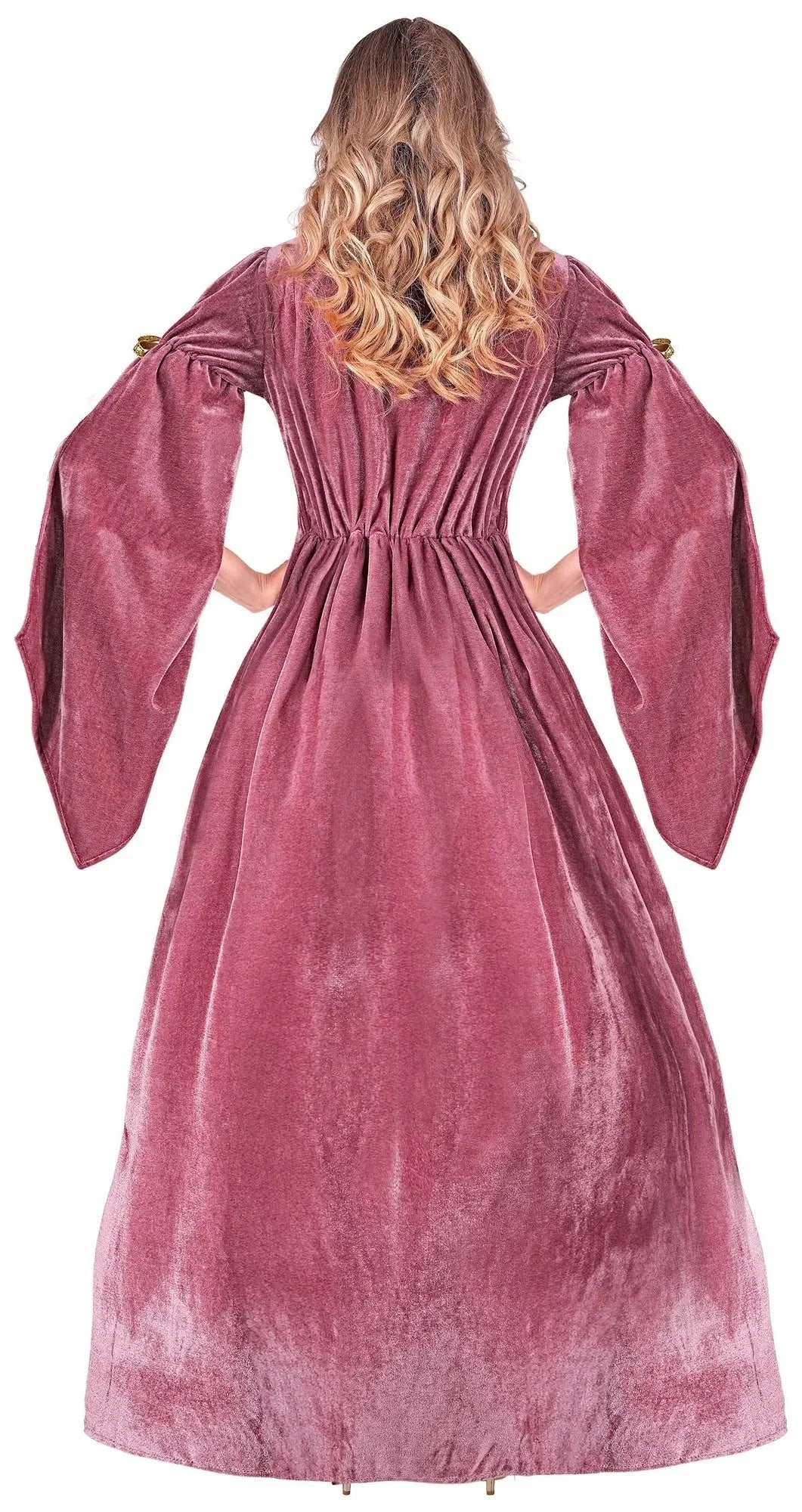 Costume da Principessa Medievale Rosa per Donna - immagine 3