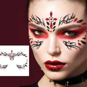 Gemme Facciali Adesive da Vampira Gotica