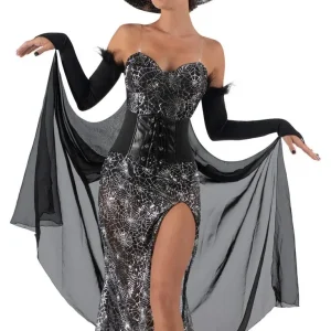 Costume da Strega Ragnatele con Corpetto per Donna
