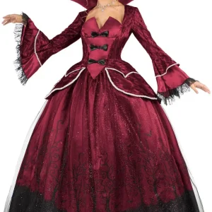 Costume da Contessa Vampira Granata per Donna
