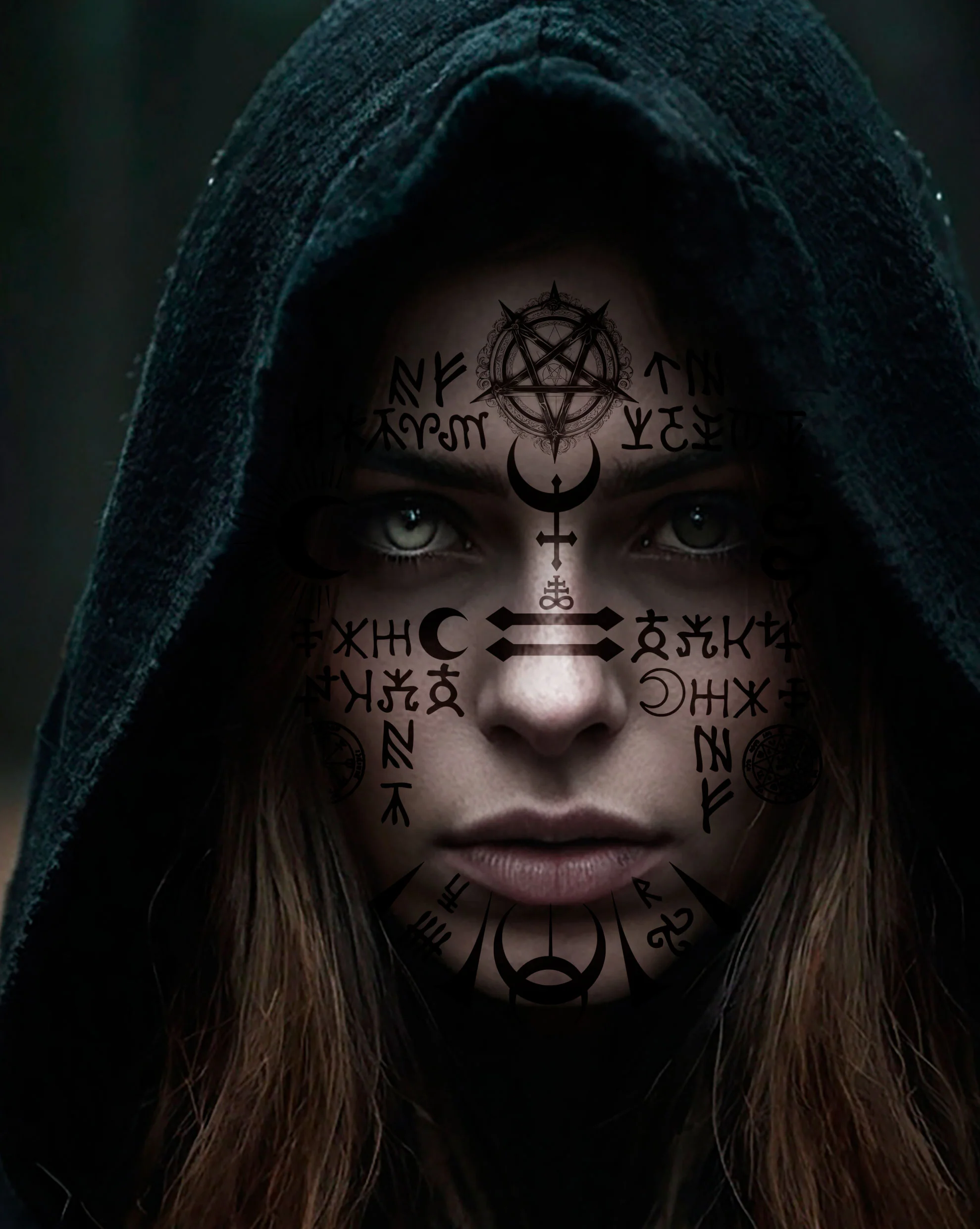 Tatuaggi Adesivi Satanici per il Viso - immagine 3